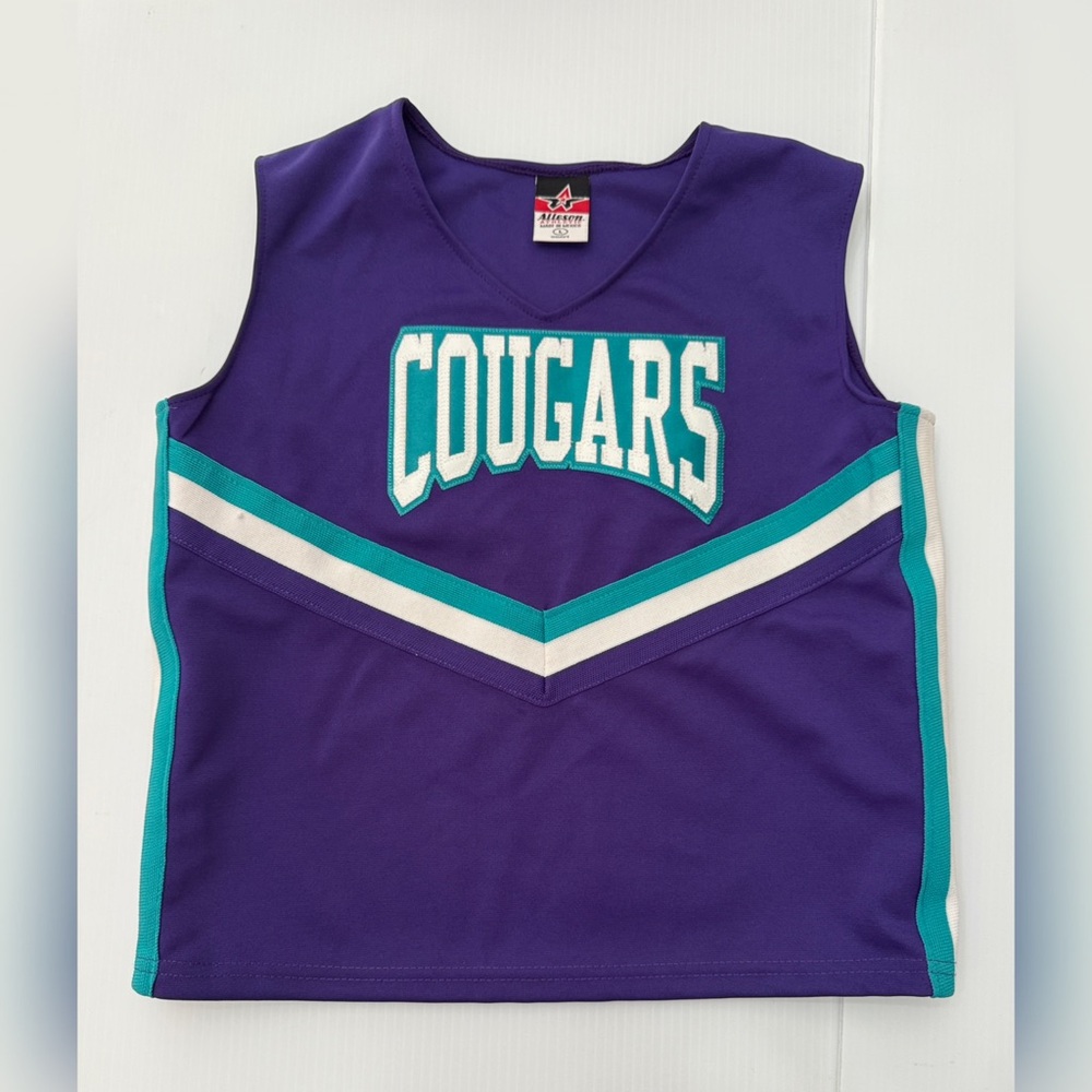 Alleson Athletics Cheerleading Cougars Uniform Top Size Large